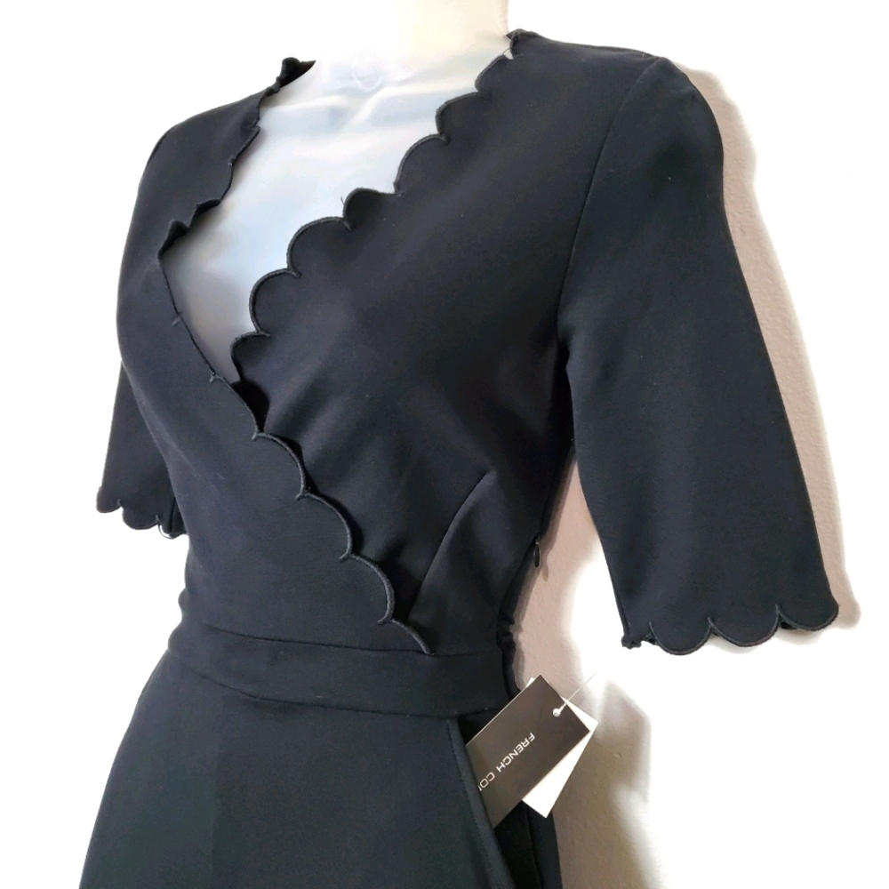 French Connection Beau Scallop-Trim Romper - US 4 - Picture 5 of 11